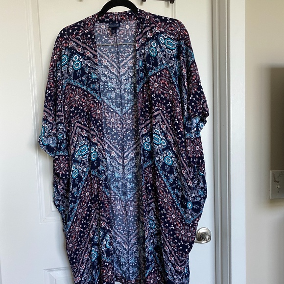 Scoop Printed Kimono Cardigan - Picture 3 of 6